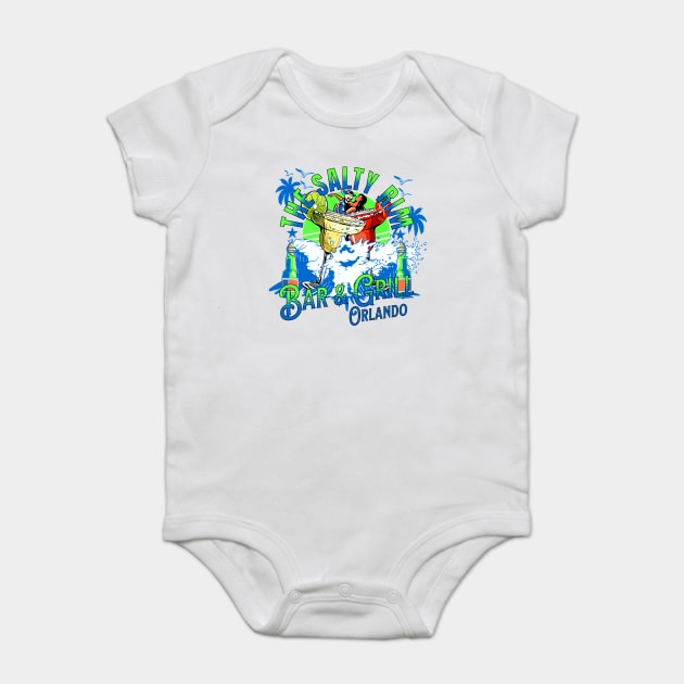 The Salty Rim Bar And Grill Orlando Resort Pool side Baby Bodysuit by Joaddo